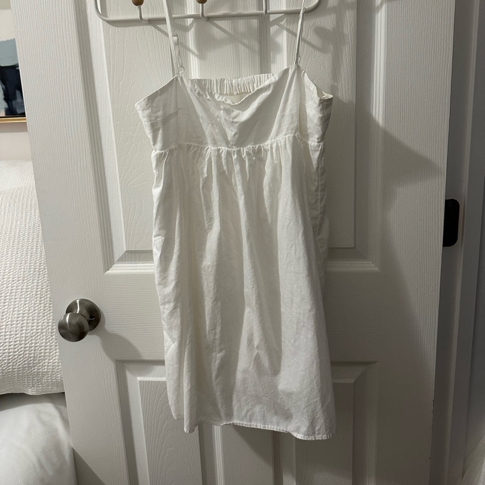 White mini dress